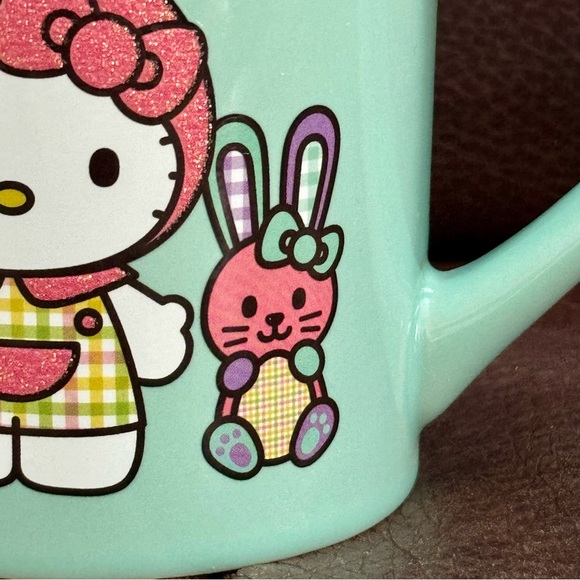 Hello Kitty in Bunny Suit with Rabbit 14oz Ceramic Easter Mug - Picture 3 of 10